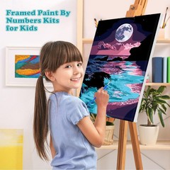 MOGTAA Moon Night Paint by Number Kit for Adults 8 x 12 inches, Ninght