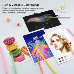 Kird Barken 80 Colored Pencils – Professional Color Pencils for Adult Colori