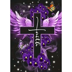 hill froeistung Cross Diamond Painting Kits for 30 cm x 40 cm, HF-A186