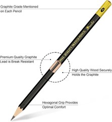 Sketching Pencil Set 8 Pack 12B–6H Drawing Art Pencils for Artists Kids & Beginn