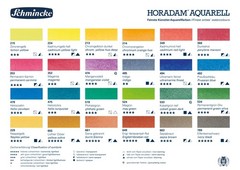 Schmincke – HORADAM AQUARELL Color Box with 24 Finest Watercolors, 74424097,
