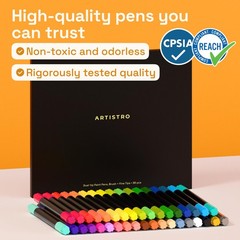 36 Acrylic Paint Markers – Paint Pens for Drawing – For Fabric, Rock, Glass, …