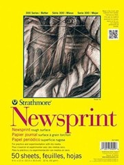 Strathmore 300 Series Newsprint Paper Pad, Tape Bound, 14×17 in Kitchen