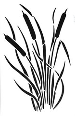 Cattail Wetland Camo Stencils DIY Gun Duck Blind Jon Boat Truck Spray Painting