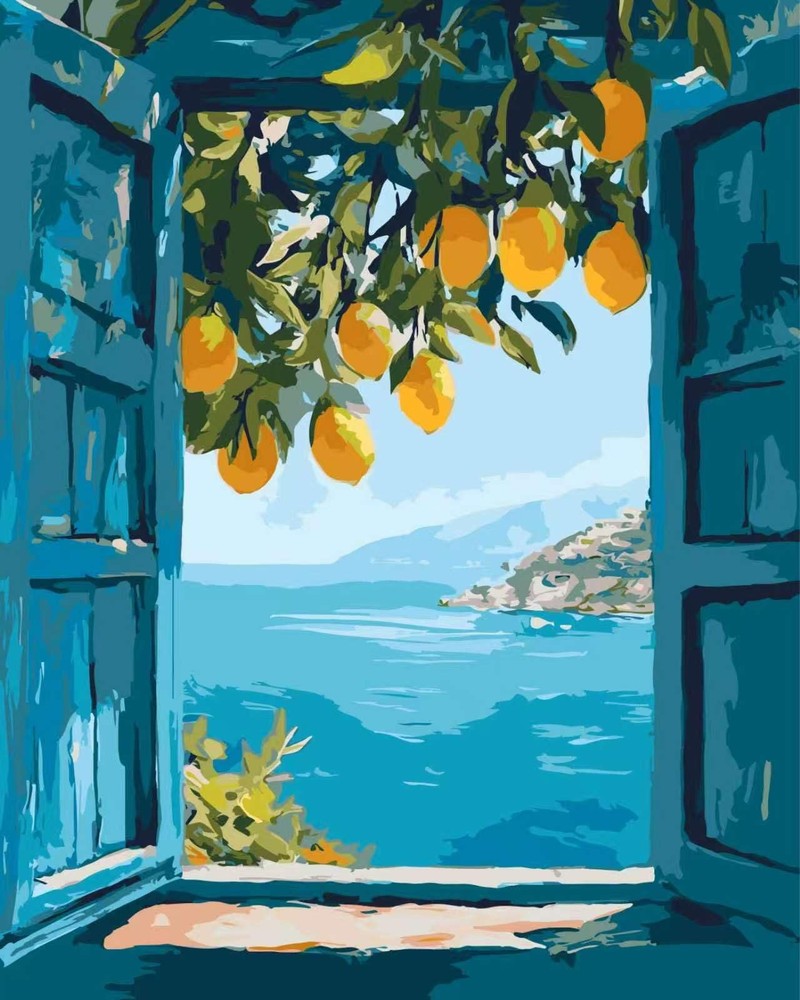 Lemon Tree Paint by Numbers Kit for Adults,DIY Paint by Number Kit on Canvas …