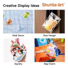 63 Pcs Foam Texture Painting Kit – Animal Series: 15 Animal Foam Pieces, Colo…