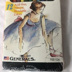 Kimberly Watercolor Pencil Set of 12 Blendable Acid Free Made in USA Sealed Box