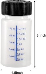 30 Pack 2 Oz Paint Touch Up Bottles with Child-safe Lid and Applicator Brush,