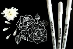 Sakura 37488 Gelly Roll Classic 08 (Medium Pt.) 3PK Pen Bright smooth White Ink