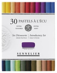 Sennelier Extra-Soft French Half Pastel Professional Artist Set 30-Colors