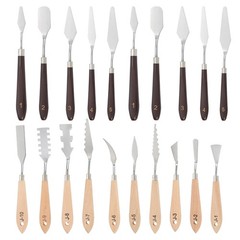 Painting Knife Set, 20Pcs Spatula Palette Knife Scraper Stainless Steel