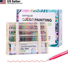 languo 168 PCS Gel Pens for 1 Count (Pack of 168), 168 Pcs/162 Colors Set