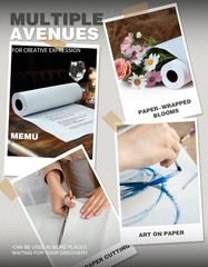White Easel Paper Roll Drawing Art Painting Kids 15×984 Inch 2 Pack Craft