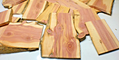RED AROMATIC CEDAR Milled Dried Live Edge SLABs 1in Thick 10 Pounds Ships Free!
