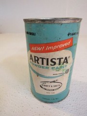 Binney Smith Powder Paint Artista 1600 Gold Partial Container Non Toxic Vintage
