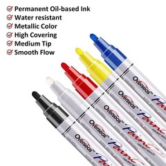 13Pcs Waterproof Permanent Paint Marker Pen For Car Tyre Tire Tread Rubber Metal