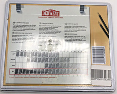 New and Sealed Derwent Graphic 9B-9H 24 Graphite Drawing Pencils In Tin