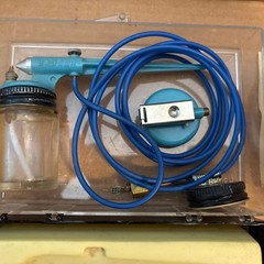 Vintage 1966 BADGER MODEL No. 250 Paint Spray Air-Brush Kit w/ Case Instructions