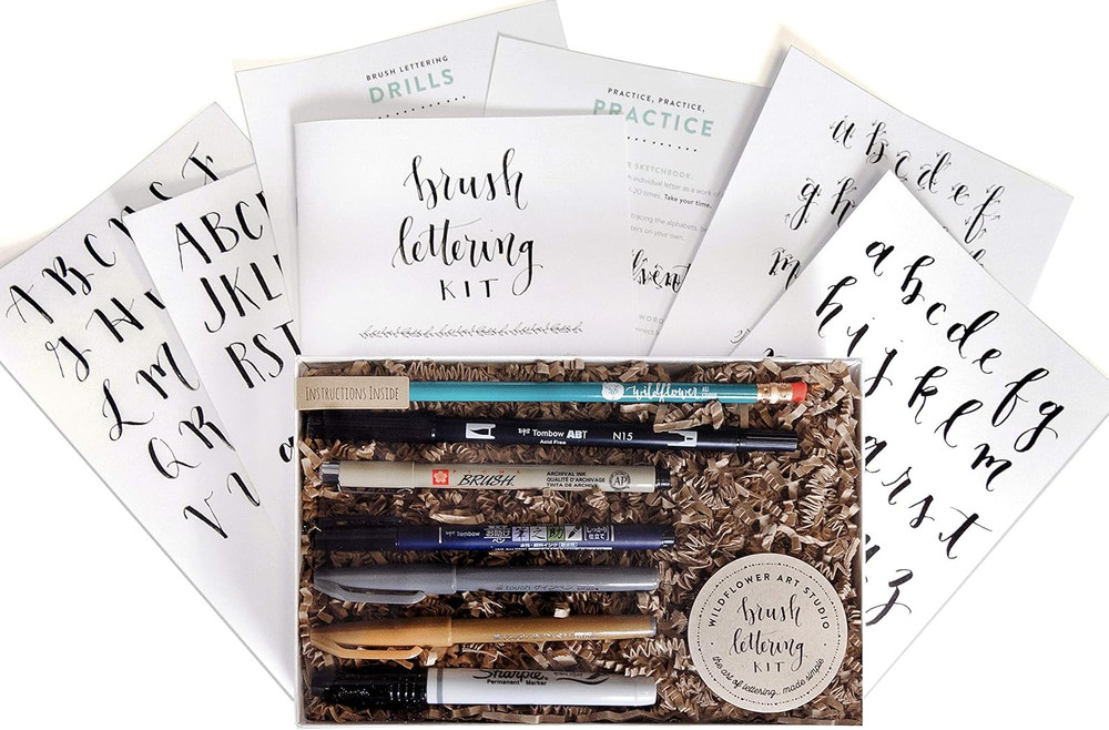 Brush Lettering Kit – DIY Brush Lettering Starter Set by