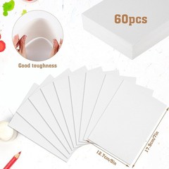 60 Sheets Watercolour Paper Bulk, 140 lb/300 GSM Cotton Cold Press Water Colo…