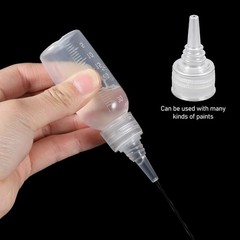20Pcs Airbrush Paint Bottles Jars 1oz/30ml Plastic Paint Containers with Ball, R