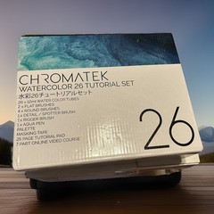 Chromatek 26 × 12ml Watercolour Tubes Professional Brushes, pen, palette &Course