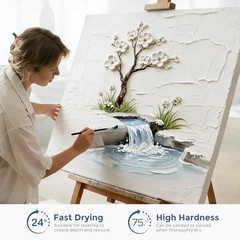 High Density Modeling Paste 600ml – Acrylic Medium for Texture Art & 3D Effects