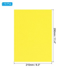 8.3×11.4″ 10Pcs Sanded Pastel Art Papers Colored Pastel Papers, Yellow