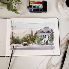 Hahnemuhle Watercolor Book A5 8.3×5.8 inches 200gsm Portrait 30 Sheets