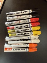 10x New Markal Valve Action Paint Markers Red White Yellow Black Orange Value