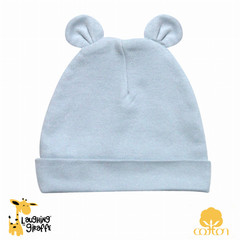 The Laughing Giraffe Baby Ears Beanie Hat[ 0-6M Blue ]