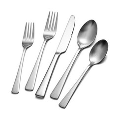 Silverware Set for 8 18/10 Stainless Steel Flatware 40-Piece Matte Silver