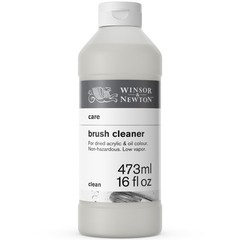 Winsor & Newton Brush Cleaner & Restorer, 16.0-oz 16 Fl Oz (Pack of 1), White