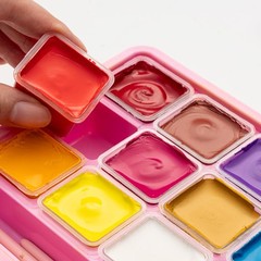 HIMI Gouache Paints Set, 18 Colors, 30g, jelly 1 Ounce (Pack of 18), Pink