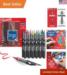 Creative Markers Set – 12 Water-Based Acrylic Brush Tips for All Ages