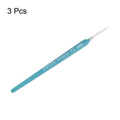 3pcs Detail Paint Brushes 3mm Nylon Miniature Painting Brush(00000#), Blue