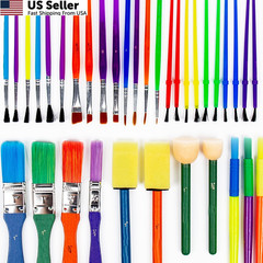 35-Piece All Purpose Paint Brushes Value Pack for Watercolor & Acrylic USA