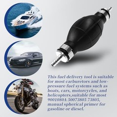 Fuel Pump Fuel Line Hand Primer Bulb 6mm 1/4‘’ inch Rubber fit for