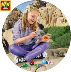 SES Creative 14818 Children’s Rock Painting Kit, 6 Colours, for 5 years to 9 yea