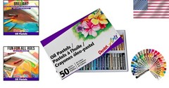 Artistic Excellence: 50 Color Oil Pastels for Blending & Shading Masterpieces
