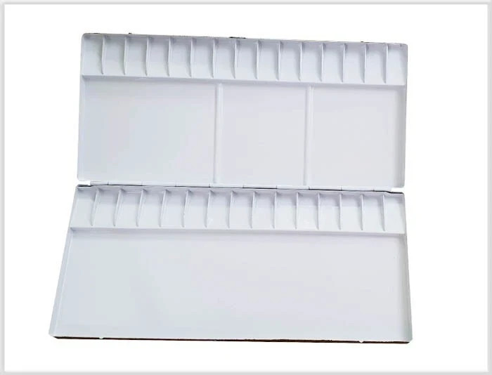 HEUNG IL Aluminum Watercolor Palette 30 Well AL430 Metal Paint Tray 303x137mm