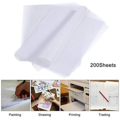 200 Sheets Tracing Paper 8.5 x 11 inches Artists White