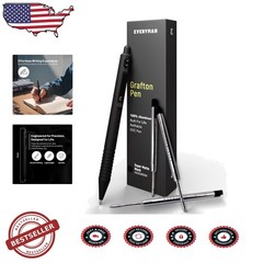 Luxury Grafton Pen: Black Matte 0.7mm Gel, Smooth Ink, Durable Metal, EDC Office