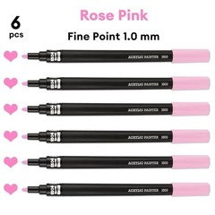 Acrylic Paint Markers, Fine Point Paint Pens Acrylic Markers for Rose Pink