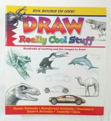 Draw REALLY COOL STUFF Scholastic realistic instruction – 6 books in 1 HB Spiral