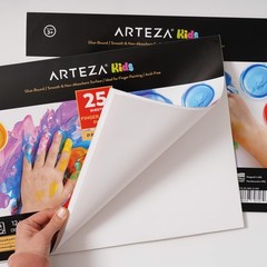 2Pack 12×16 Inch 25 Sheets Each 54lb/80gsm Finger Paint Paper Pad For Kids