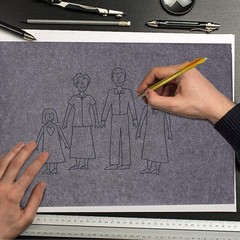 100Sheet A4 Carbon Transfer Tracing Graphite Paper For Wood Carving Canvas