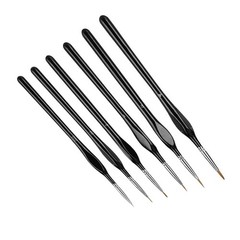 6Pcs Extra Fine EF Tip Details Paint Model Maker Painting Brush Pen Tool Set