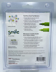 Tombow TwinTone Dual Tip 12 Marker Set BRIGHTS