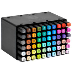Decotime 60Pk Twin Markers Graphic Drawing Painting Art Dual Tip Sketch Pens Set